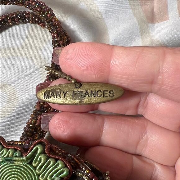 Mary Frances Intoxicating Beaded 3D Wine Bottle Heart Handbag - Picture 8 of 16